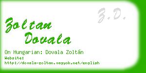 zoltan dovala business card